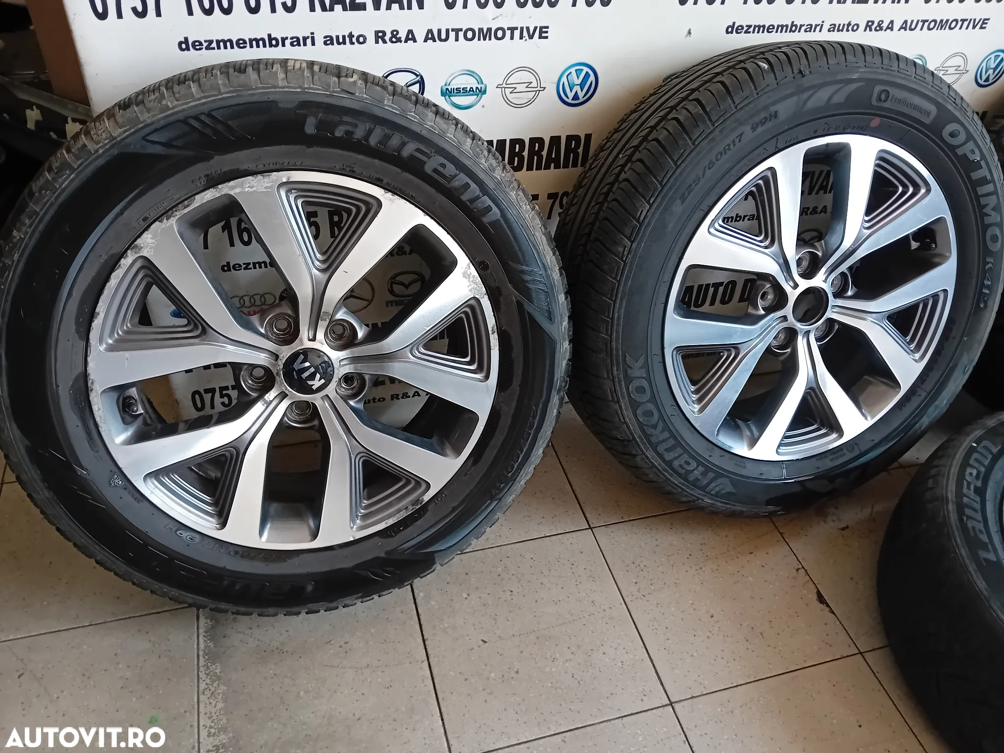 Set 5 Jante Aluminiu R17 Kia Sportage Hyundai IX35 Nissan Dacia Suzuki 5x114.3 225/60R17 - 5