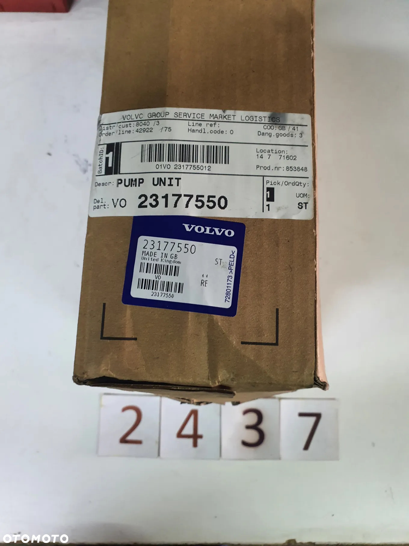 Pompa wody cieczy Volvo 23177550 - 2