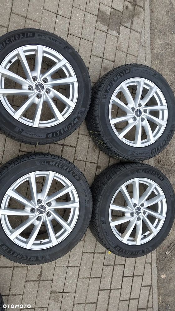 Komplet kol zimowych VW AUDI SEAT KOŁA V70838 7Jx18 ET43 5x112 235/55r18 - 1