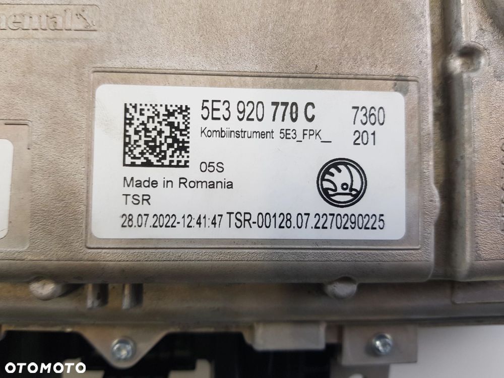 NOWY LICZNIK VIRTUAL ZEGARY LCD SKODA OCTAVIA IV MK4 EUROPA 5E3920770C - 5