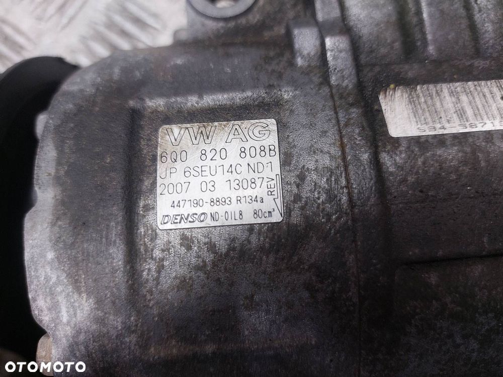 KOMPLETNA KLIMATYZACJA SWAP SKODA FABIA I LIFT 1.4 TDI 6Y0820045C - 8