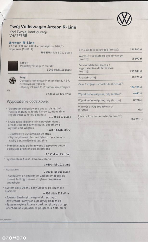 Volkswagen Arteon 2.0 TSI R-Line DSG - 19