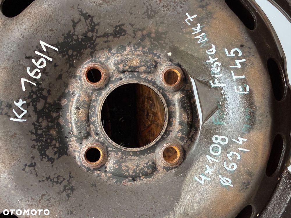 FIESTA MK7 4X108 ET34 FI 63,4 FELGI STALOWE OPONY 1325 7,5MM 195 50 R15  X4SZT - 2