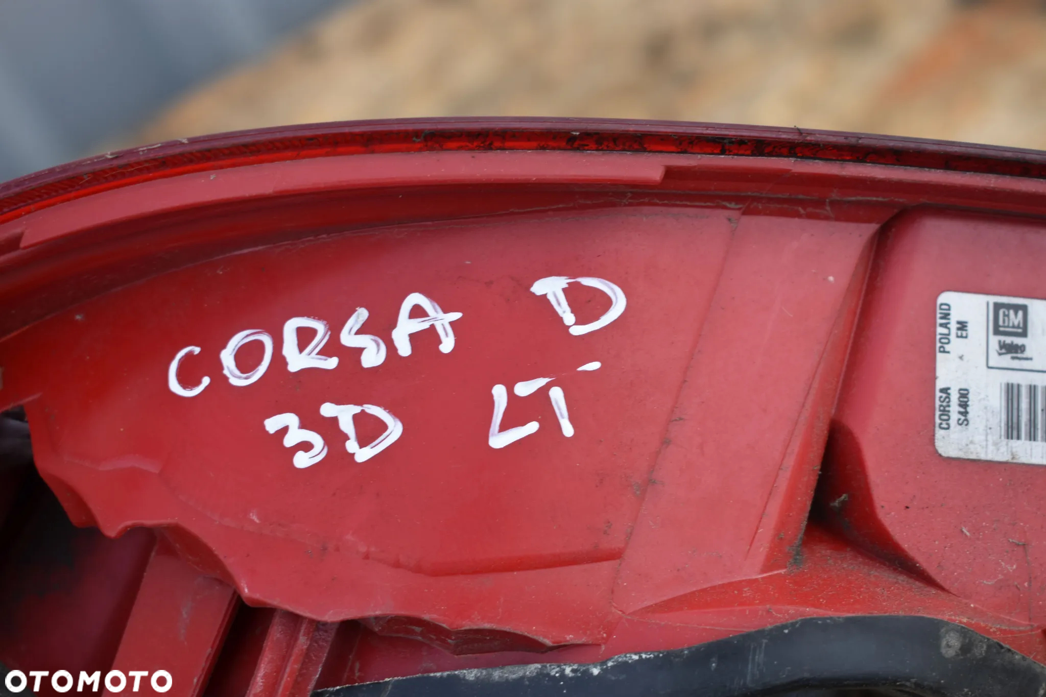 LAMPA TYLNA TYŁ LEWA OPEL CORSA D 2008r. - 3