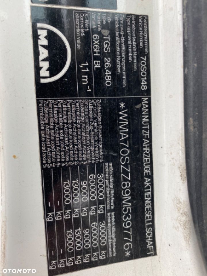 Kabina MAN TGS budowlana sypialna 8x8 8x6 8x4 6x4 6x6 4x4 HydroDrive - 6