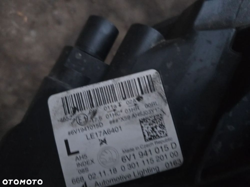 Reflektor lewy przód skoda Fabia III lift  led 6V1 941 015D - 4