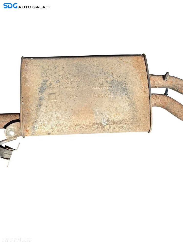 Toba Teava Esapament Evacuare Intermediara Finala Traseu Complet Audi A4 B7 2.5 TDI 2004 - 2008 Cod 8E0253611DG 8E0120AH 8E0253611DH 8E0120AG 02M11 8E0253411BE [LC2189] - 5