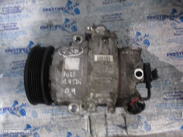 Compressor AC 6Q0820808F VW POLO 2009 1.4TDI VW POLO 2009 1.4TDI VW POLO 4 9N FASE 2 2009 1.4TDI 70CV 5P CINZENTO DIESEL DENSO - 5