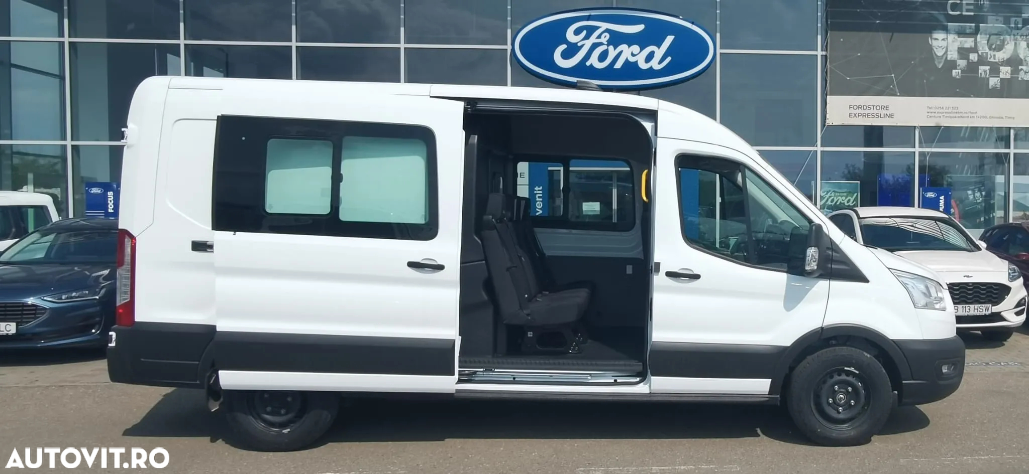Ford TRANSIT DCIV - 6+1 locuri+ furgon - 3