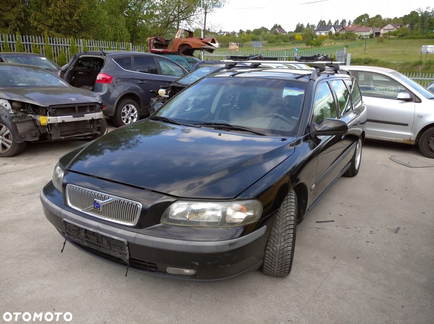 VOLVO V70 2 II 00- S60 I DRZWI LEWE PRZÓD PRZEDNIE CZARNE 019-26 - 1