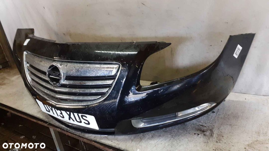 ! ZDERZAK PRZÓD PRZEDNI OPEL INSIGNIA I A 1 HALOGENY Z22C CZARNY - 3