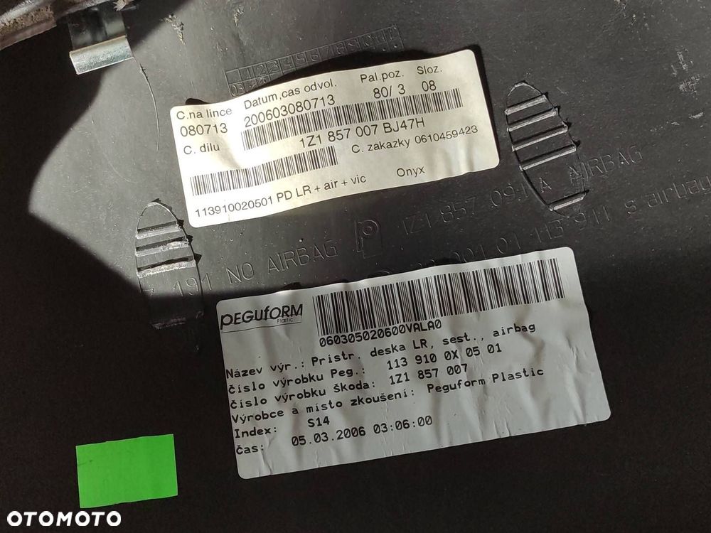 ZESTAW POSTRZAŁOWY  SKODA OCTAVIA II 1Z1857007 1K0909605S - 5
