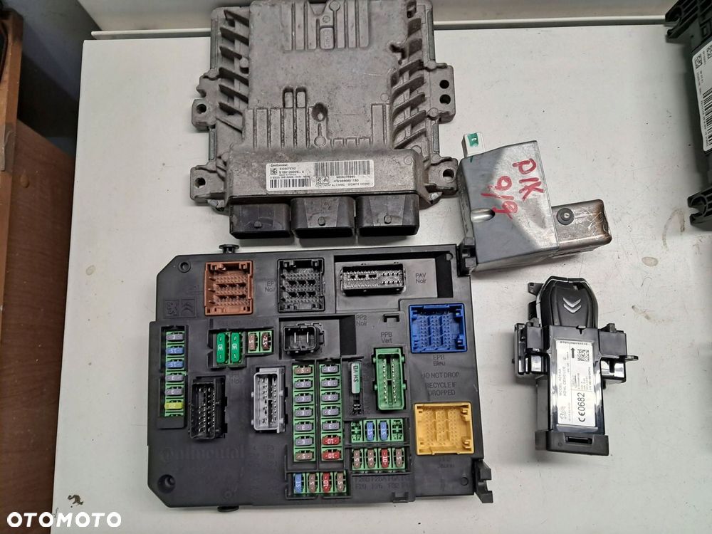 citroen c4 ii picasso zestaw startowy moduł 9808376980 9806687980 01 - 2