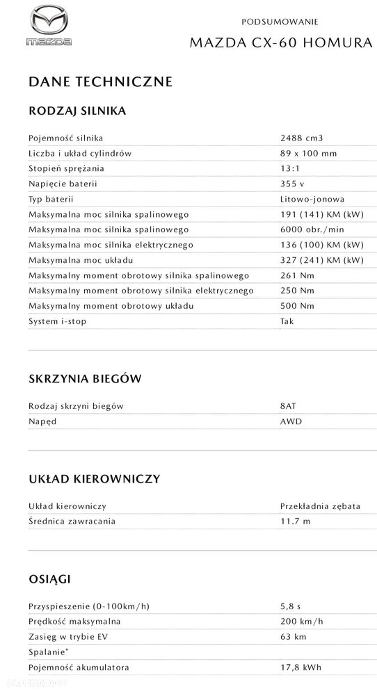 Mazda CX-60 2.5 PHEV Homura Plus AWD - 26