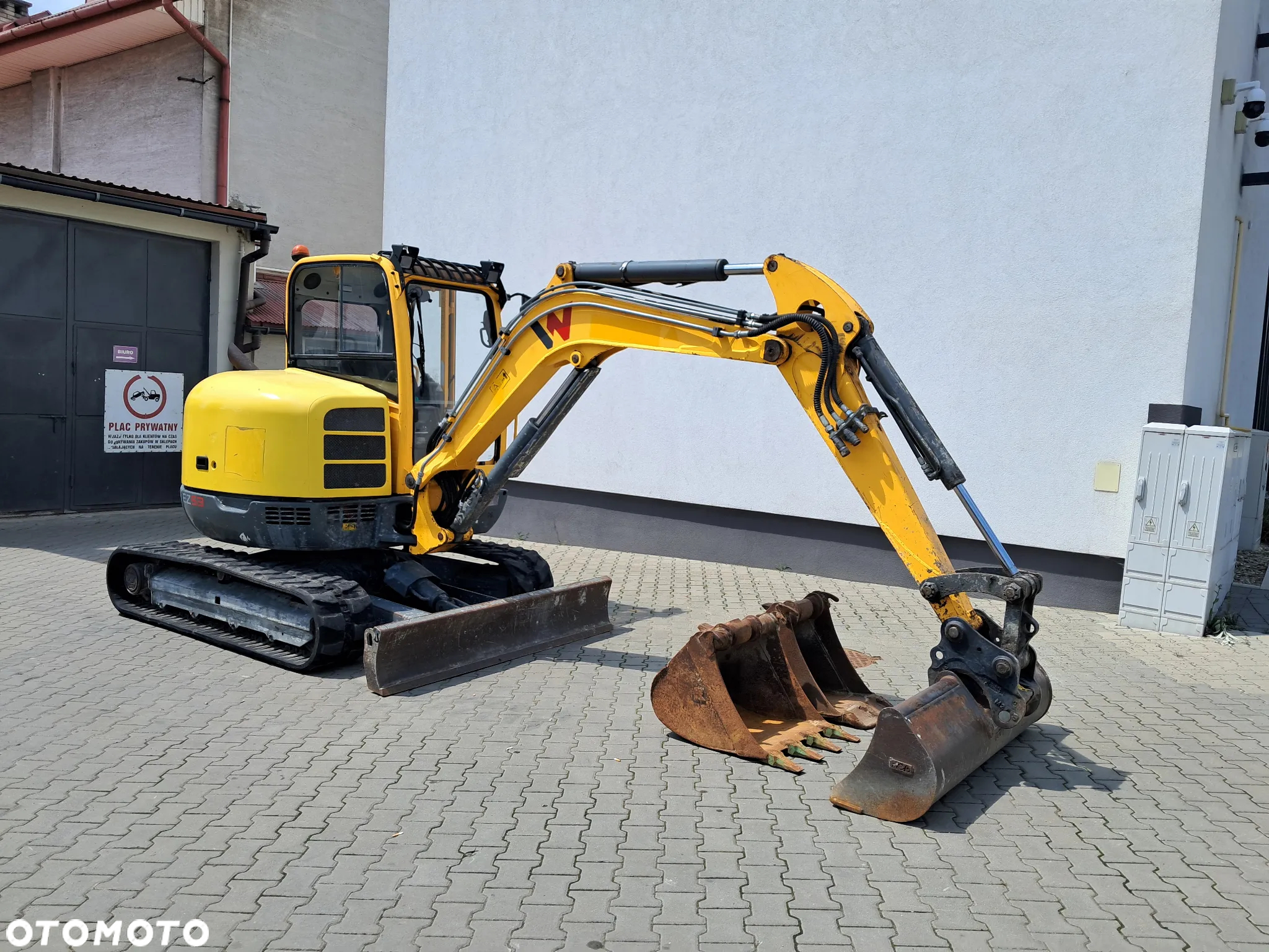 Wacker Neuson EZ 53 waga 5t TON * 3 ŁYŻKI * silnik Perkins turbo 60KM * 2016r 4570 mtg koparka minikoparka oświetlenie - 6