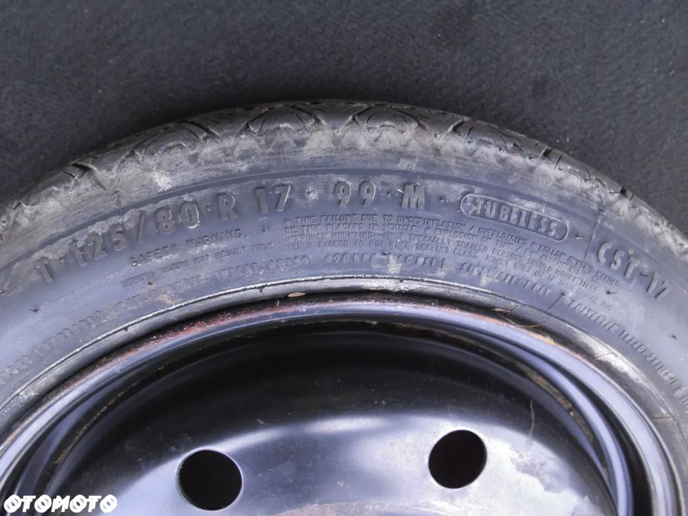ALFA ROMEO 159 ORYGINALNE KOŁO DOJAZDOWE ZAPASOWE DOJAZDÓWKA 17" CONTINENTAL 125/80/R17 5X110 BRERA - 3