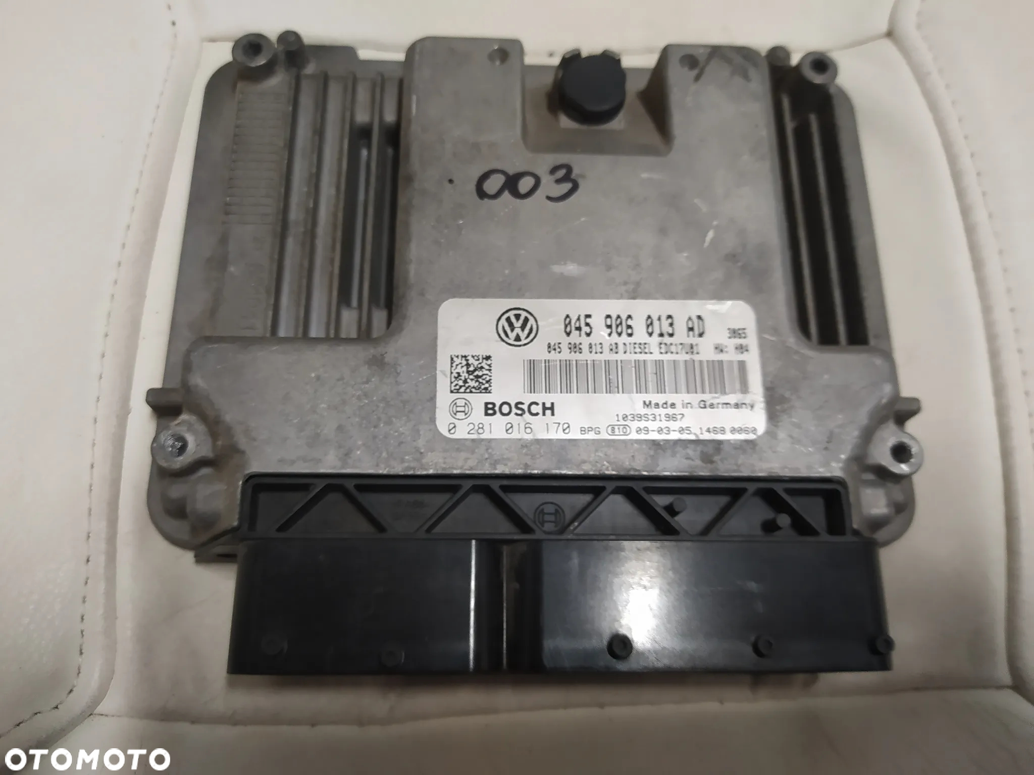 KOMPUTER STEROWNIK SILNIKA ECU SEAT IBIZA IV 1.4 TDI 045906013AD / 0281016170 - 4
