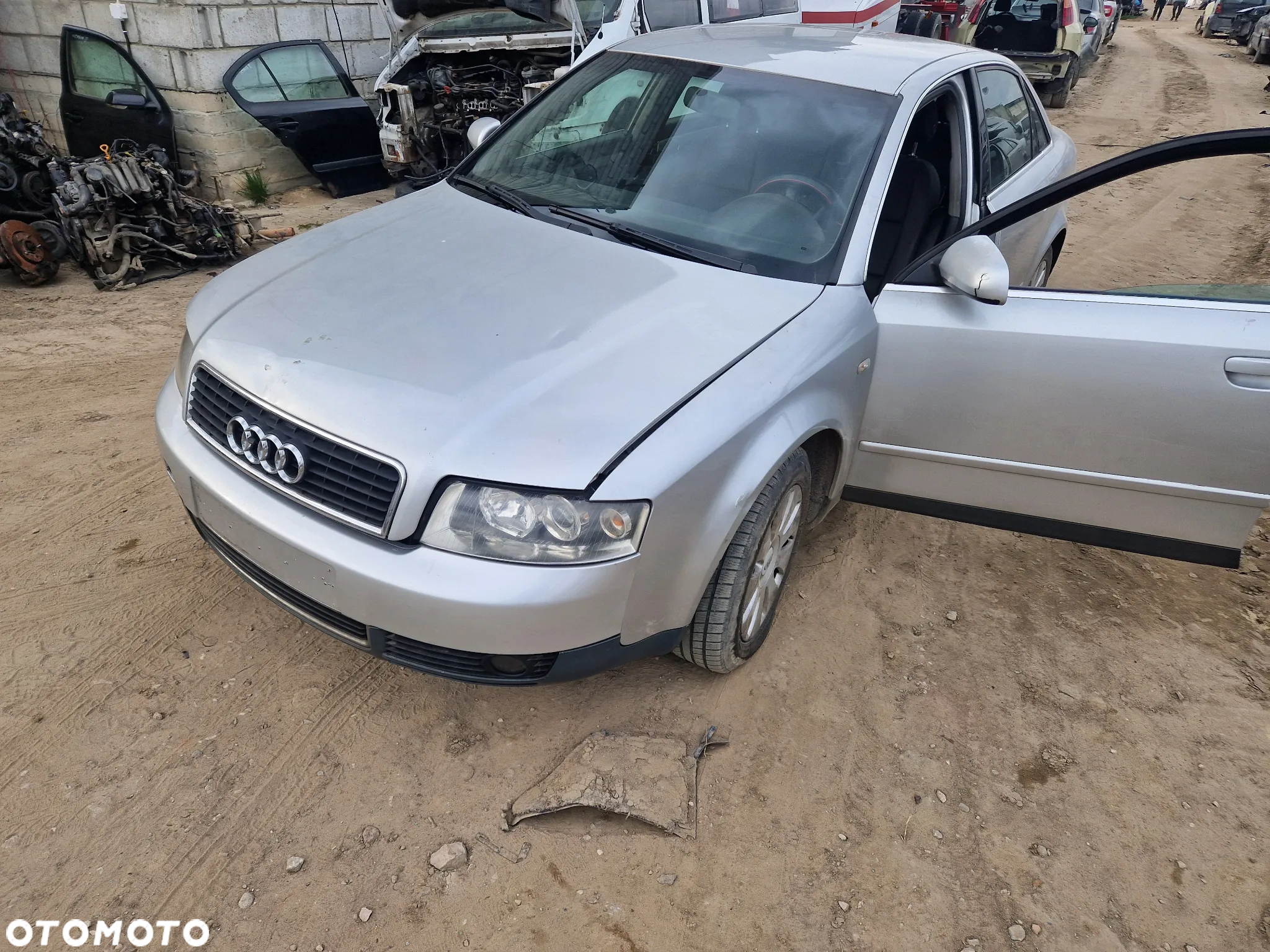 audi a4 b6 LY7W maska zderzak lampa grill błotnik drzwi zbiornik paliwa szyba lusterko klamka - 2