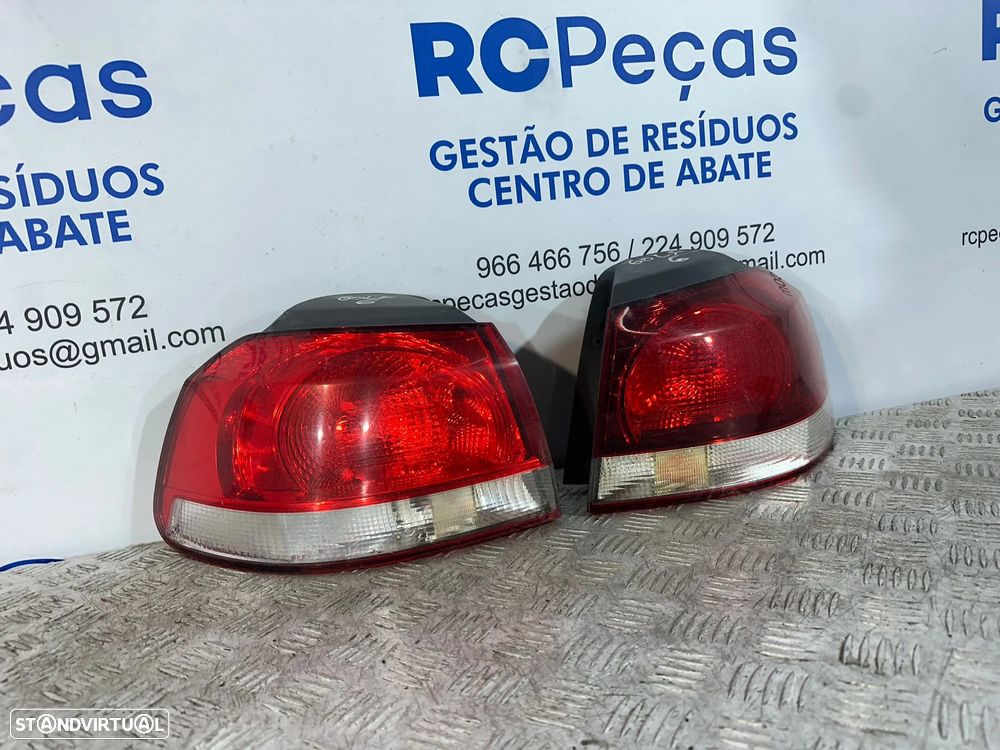 .Conjunto Farolins Tras Traseiro Direito Esquerdo Original Volkswagen VW Golf 6 Mk6 5K0945112 5K0945111 2008 a 2013 - 5