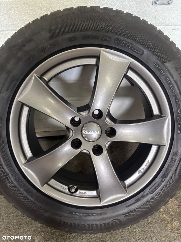 Alufelgi z Oponami Dezent 5x112 6.5Jx17 ET33 215/65/17 Continental - 4