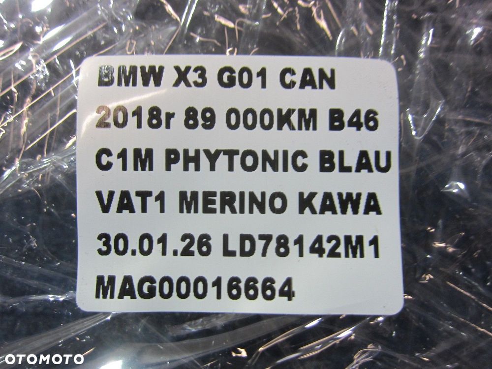 BMW X3 G01 DYWANIKI PODŁOGOWE GUMOWE CZARNE 51472450511 51472451585 - 16
