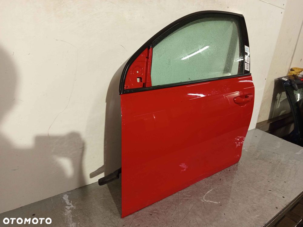 + DRZWI PRZÓD PRZEDNIE LEWE DO VOLKSWAGEN VW GOLF VI 6 LY3D CZERWONE 5D 5 DRZWI HB - 3
