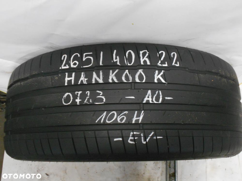 OPONA POJEDYNKA 325/30R22 HANKOOK VENTUS S1 EVO 3 EV AO DOT 0723 6MM - 1