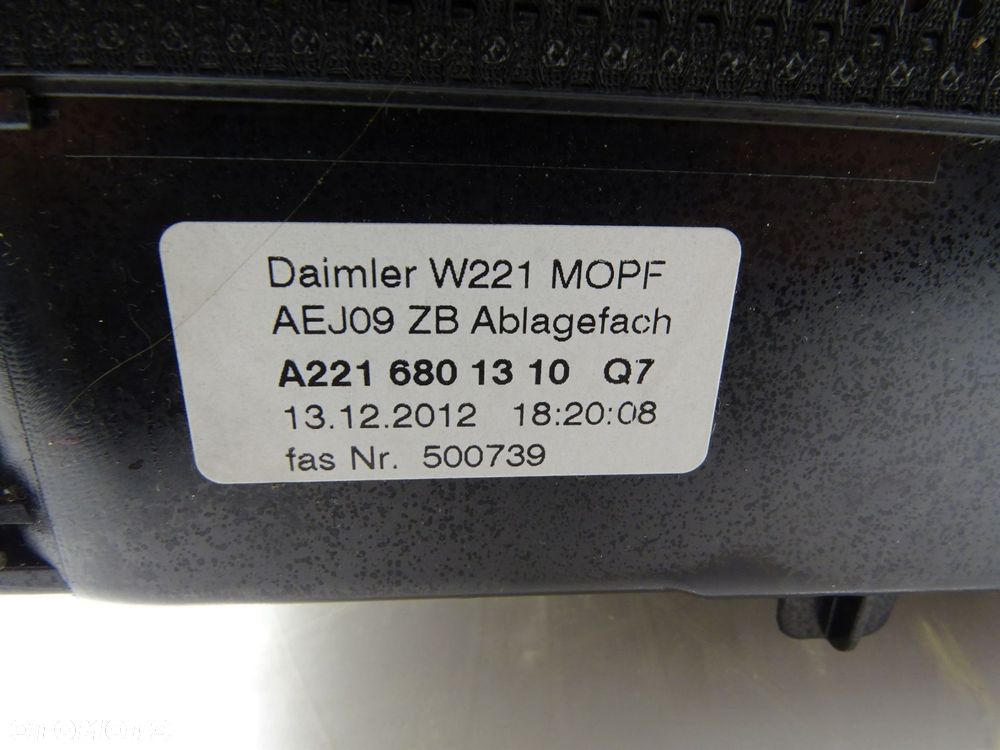 Schowek na kubki popielniczka dekor a2216801310 mercedes w221 lift - 9
