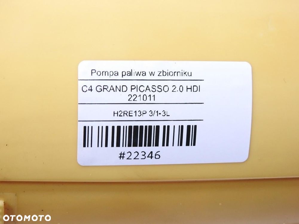 POMPA PALIWA PALIWOWA C4 GRAND PICASSO I 2.0 HDI - 8