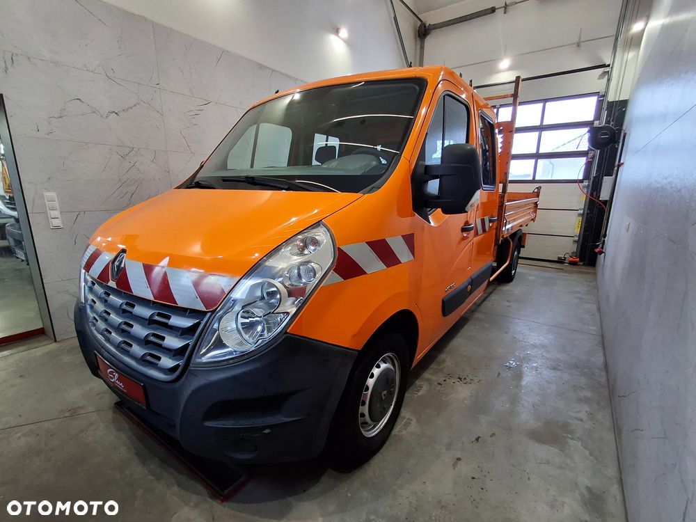 Renault Master Wywrotka Kipper Doka Brygadówka Skrzynia Dubel Kabina Hak Pomarańczowy 7 Miejsc - 2
