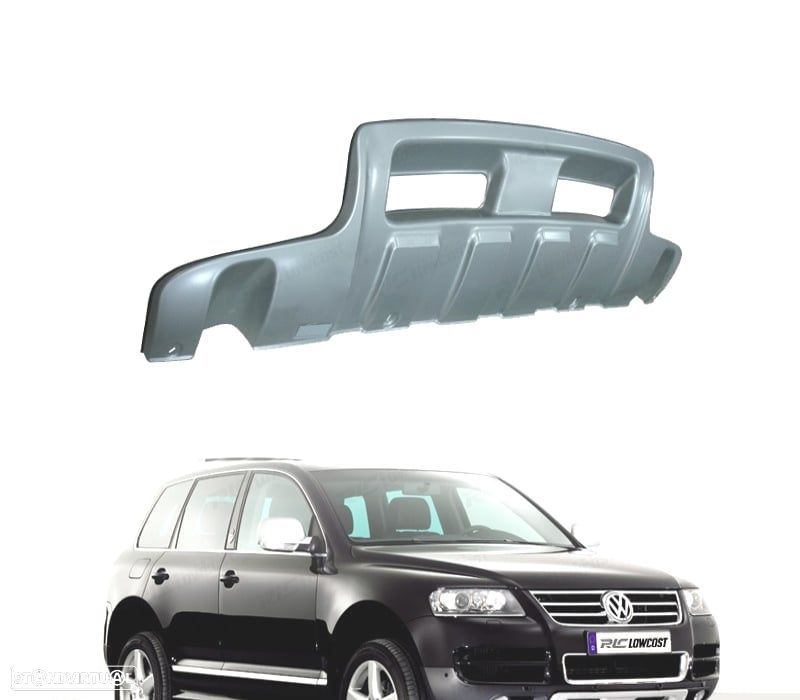 SPOILER FRONTAL + DIFUSOR TRASEIRO VOLKSWAGEN VW TOUAREG 02-06 - 1