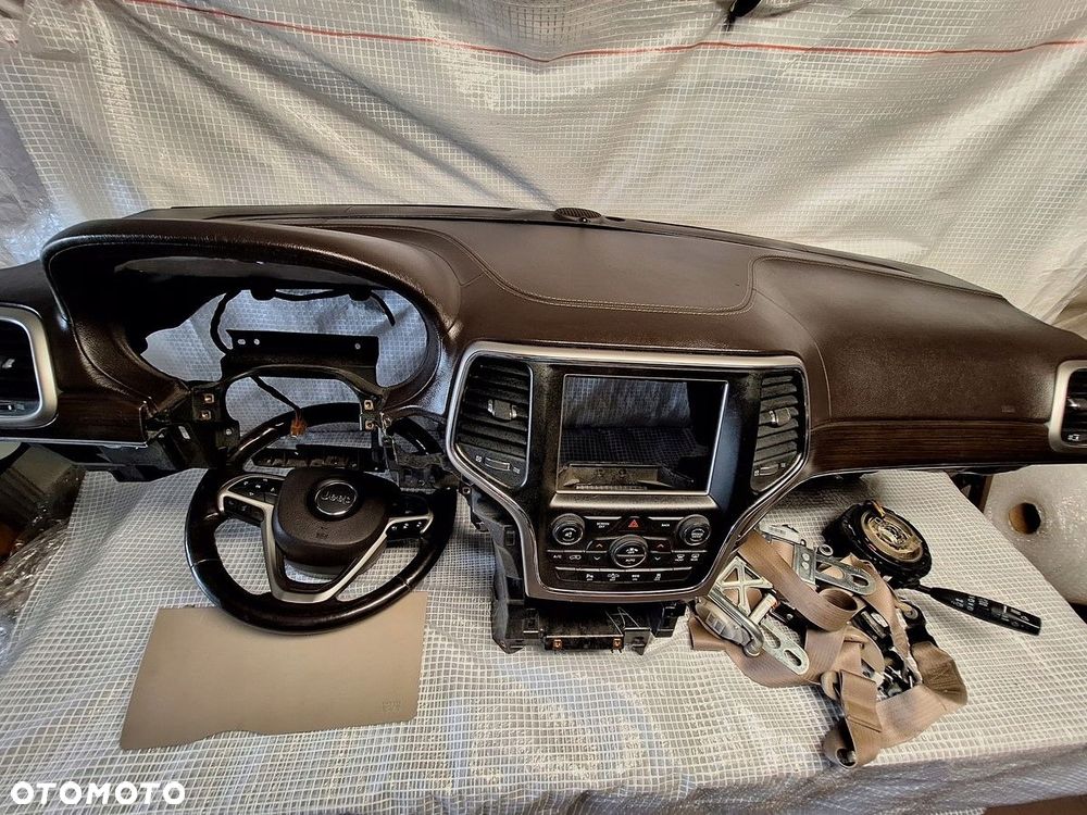 jeep grand cherokee wk2 lift konsola braz air bag poduszki pasy org demonta - 1