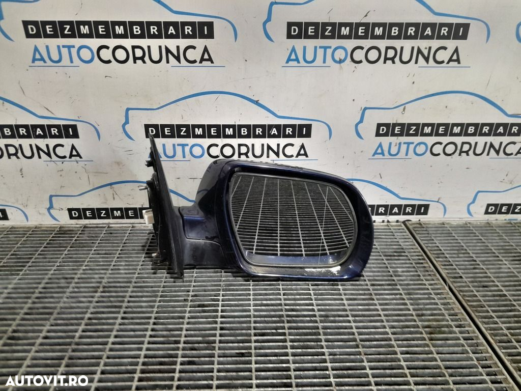 Oglinda dreapta Hyundai Santa Fe 2 Facelift 2009 - 2012 4 Usi ALBASTRU BLUE ONYX [5Q] ... - 2