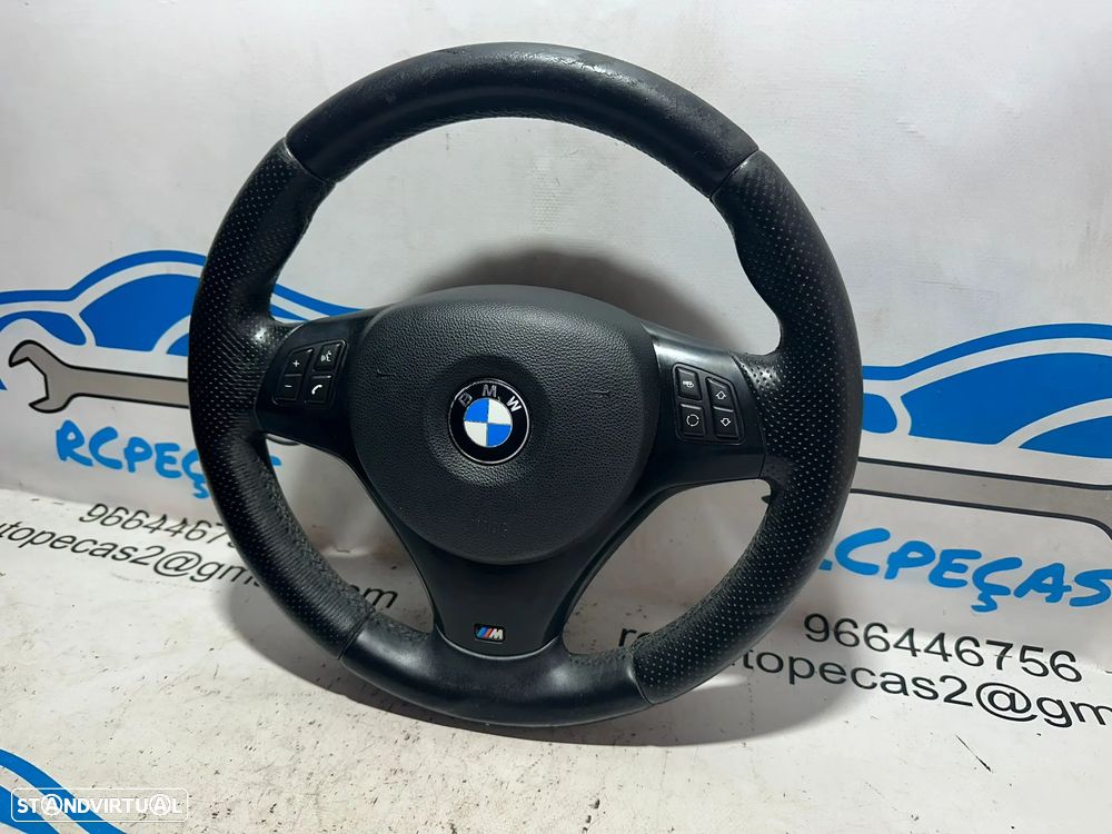 .Volante Multifunções Comandos Original BMW Pack M Serie 1 3 Pele Perfurada 7839075 - 4