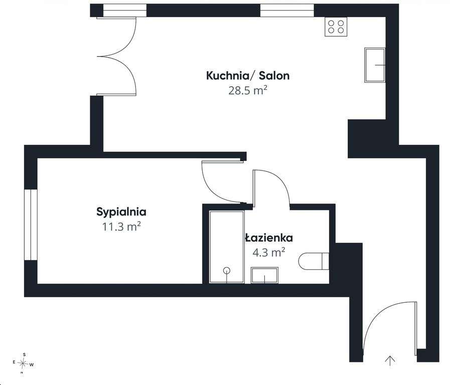 Nowoczesne 2-pok | os. Bohaterów Września | 43m2