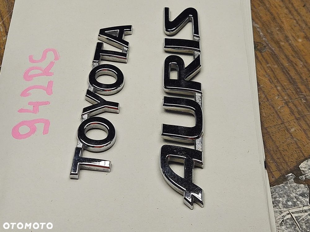 Napis Znaczek Emblemat Klapa Klapy Toyota Auris I 1 Lift - 4