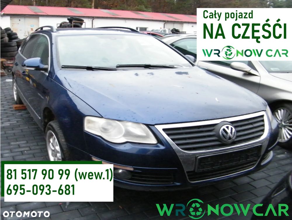 Volkswagen Passat B6 (05-10r.) 2.0 TDI 140KM. Silnik BMP Skrzynia HDV lakier LD5Q.Cały na części. GWARANCJA !!!  Przód Tył Zestaw Komplet Drzwi Klapa Zderzak Błotnik Maska Grill Atrapa Szyba Pas Lampa Lusterko Boczki Fotel Kanapa Kokpit Deska Rozdzielcza Przełącznik Włącznik Sterownik Przewody Wiązka Instalacja Moduł Komputer Czujnik Listwa Pompa Alternator Wtryski Głowica Rozrusznik Kompresor Sprzęgło Dwumas Silnik Skrzynia ABS Klimatyzacji Paliwa Wspomagania Kolektor Turbina Przepustnica Zawór Chłodnica Koło Hak Belka Sanki Zawieszenie Mcpherson Półoś Amortyzator Wydech Tłumik Zacisk Most - 1
