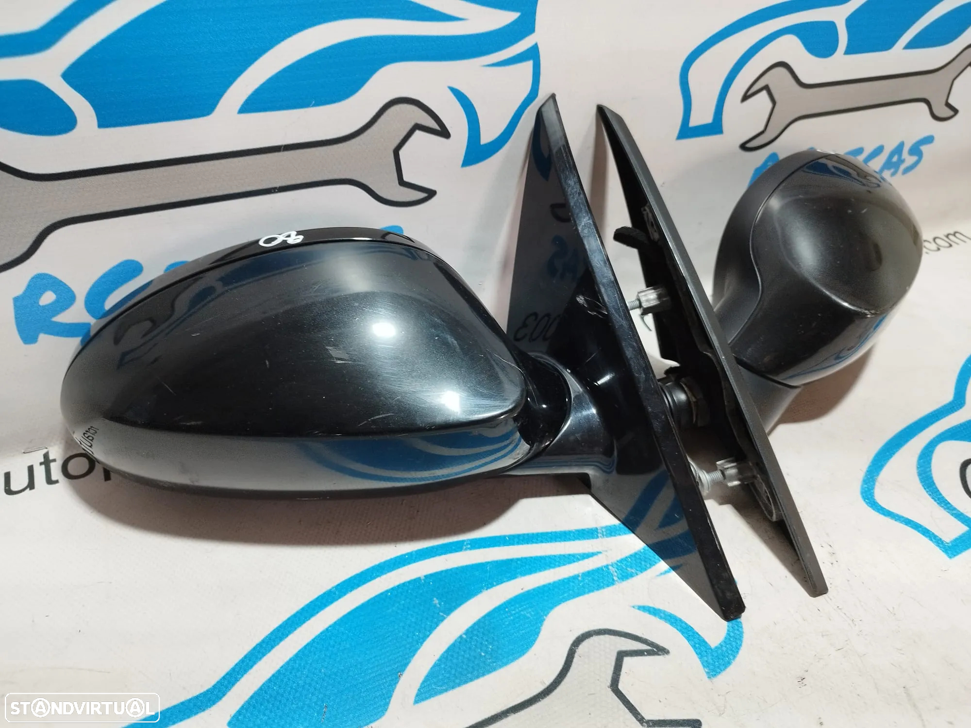 ESPELHO RETROVISOR ESQUERDO DIREITO BMW SERIE 1 E81 51167268124 7268124 51167268123 7268123 E82 COUPE E88 CABRIO ELETRICO AQUECIDO ESPELHOS RETROVISORES - 8