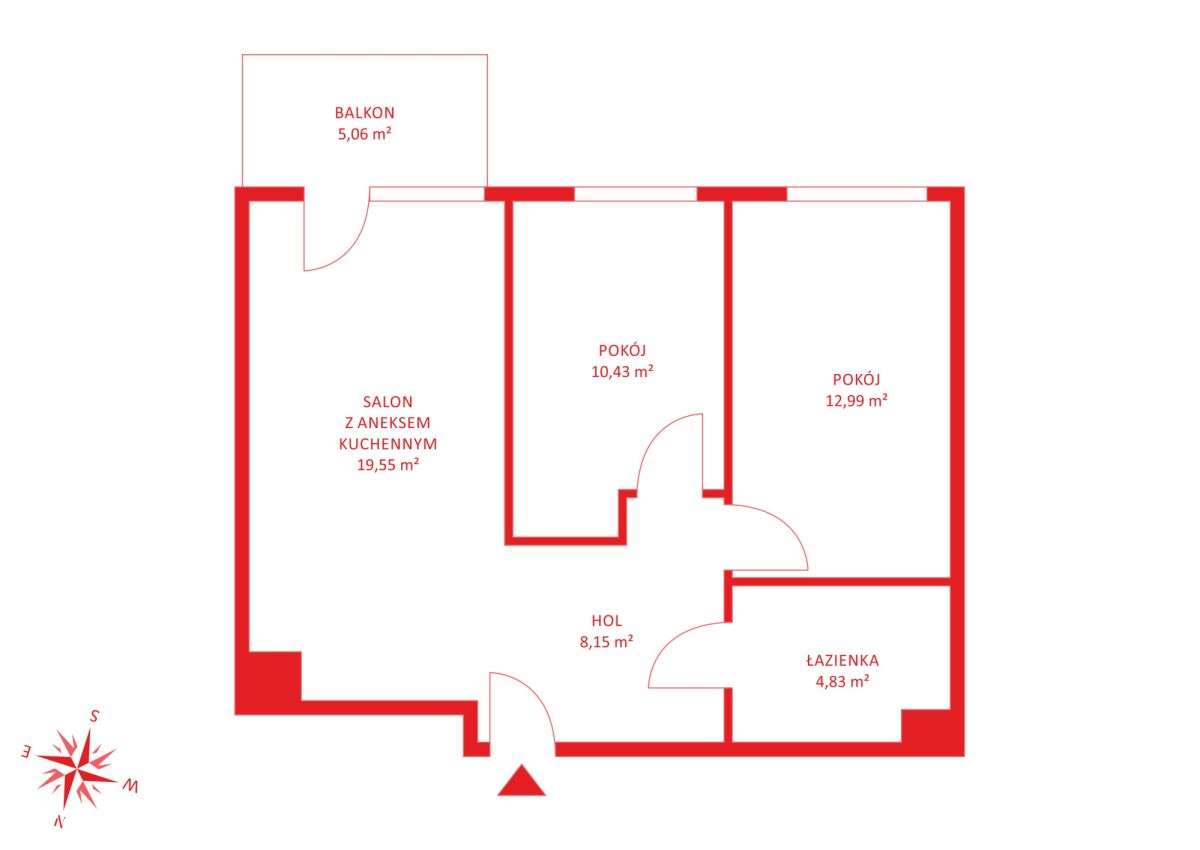 Mieszkanie 3Pok/2P/Balkon/Warszawa