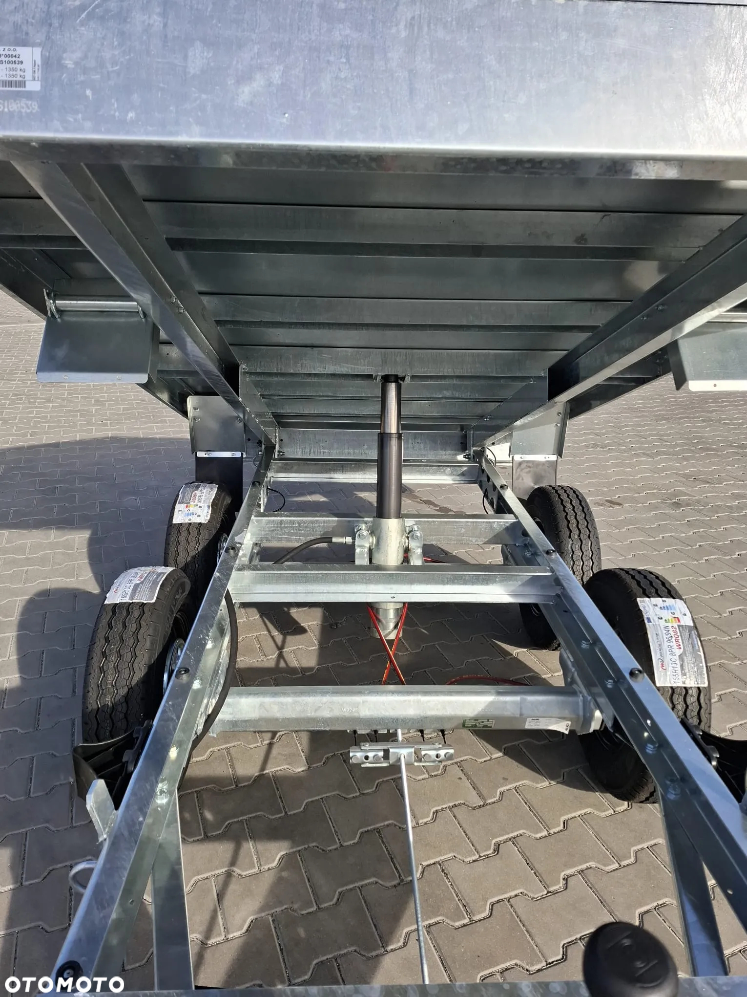 Neptun DOSTAWA! Przyczepa WYWROTKA wym. 256,5x148x30 Kiper HAMOWANA N20-420 2 kps PLATFORMA! Uchylana ręcznie lub za pomocą wkrętarki DMC 2700 kg GN251 - 8