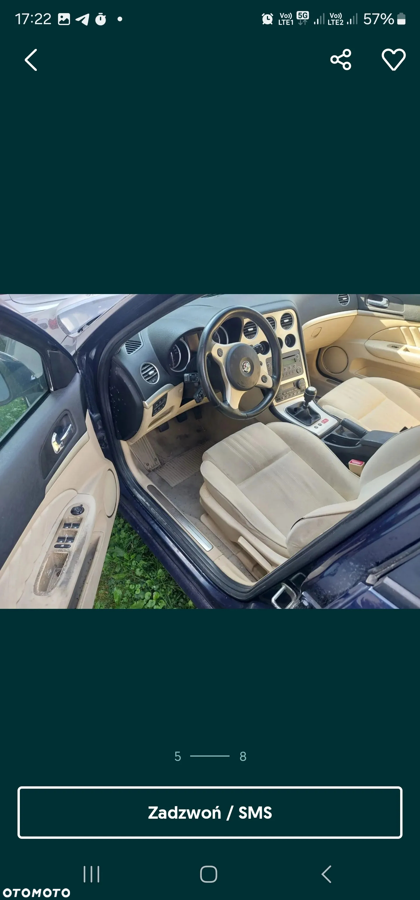 Alfa Romeo 159 wszystkie części Lublin kolor 568 - 5