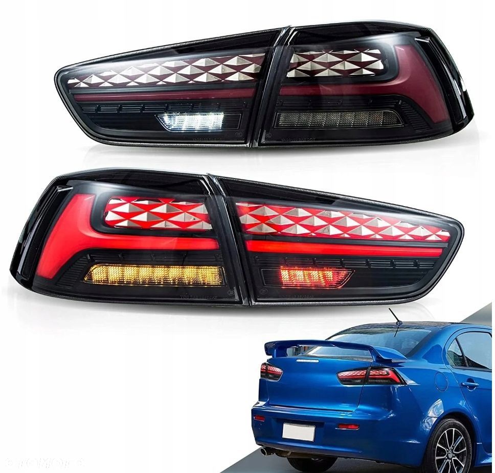Lampy tylne kpl Vland Led Tuning Mitsubishi Lancer VIII 8 sedan 07-18 EVO X - 3