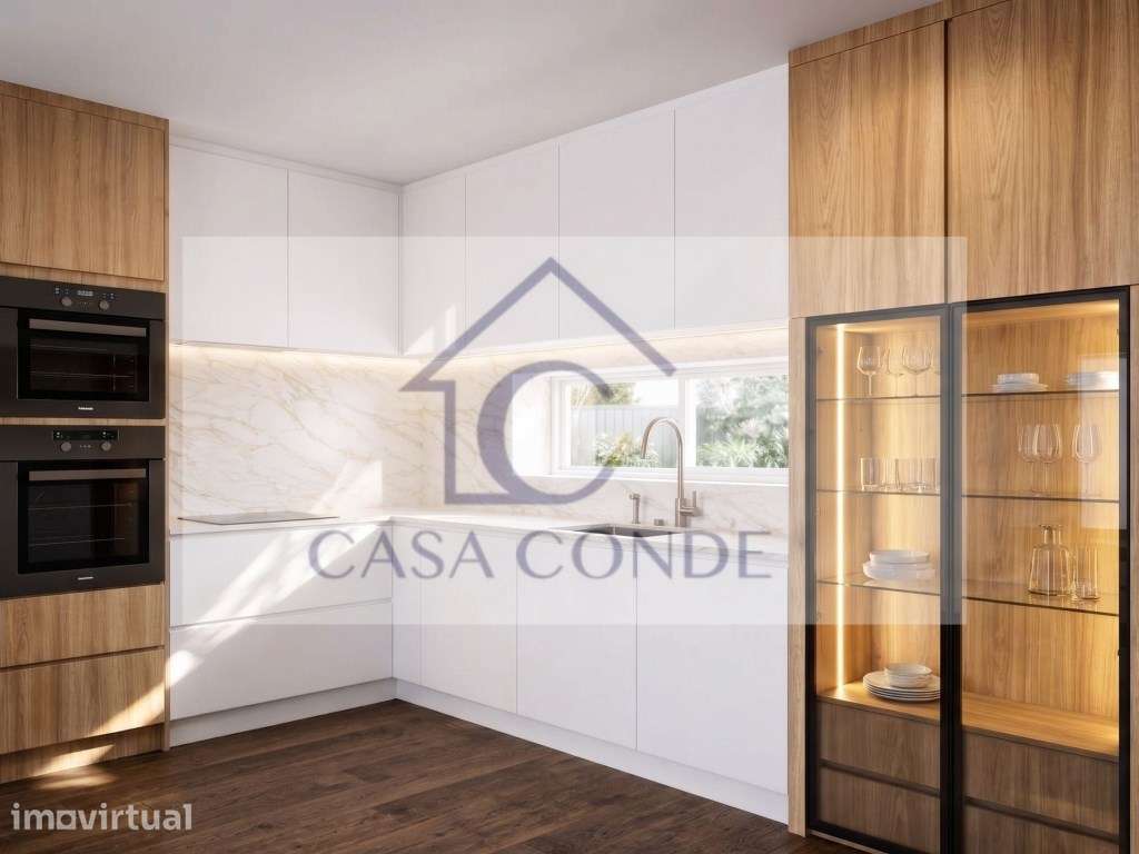 MORADIA GEMINADA T5 DUPLEX COM PISCINA | EXCELENTES ÁREAS E ACABAME... - Grande imagem: 3/24