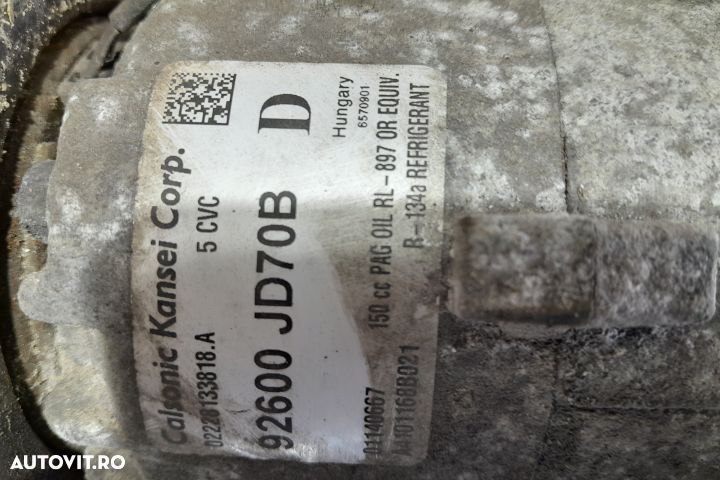 Compresor AC 92600JD70B 92600JD70B Renault Koleos 1 [2008 - 2011] Cro - 6