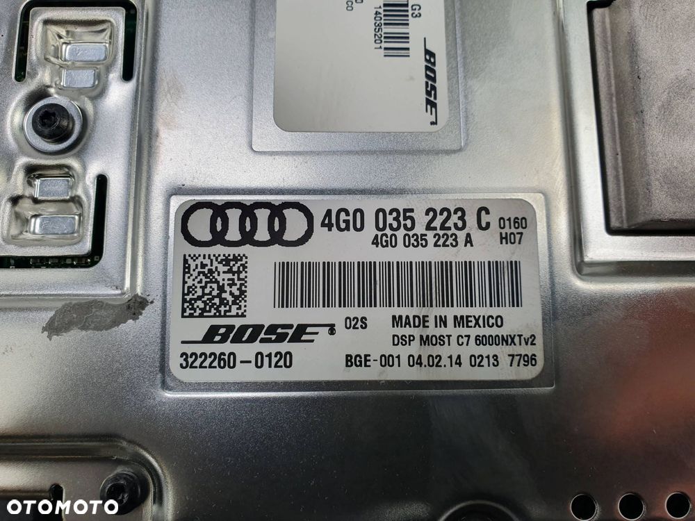 WZMACNIACZ AUDI A8 L D4 4G0035223C BOSE - 3