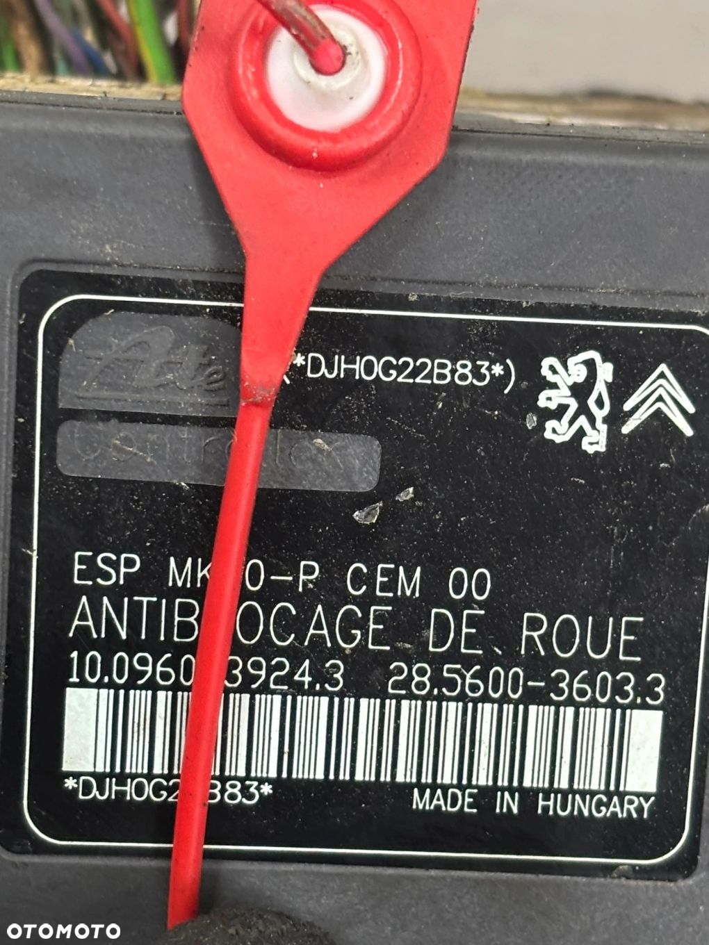 POMPA HAMULCOWA ABS STEROWNIK PEUGEOT CITROEN 9666999580 - 3