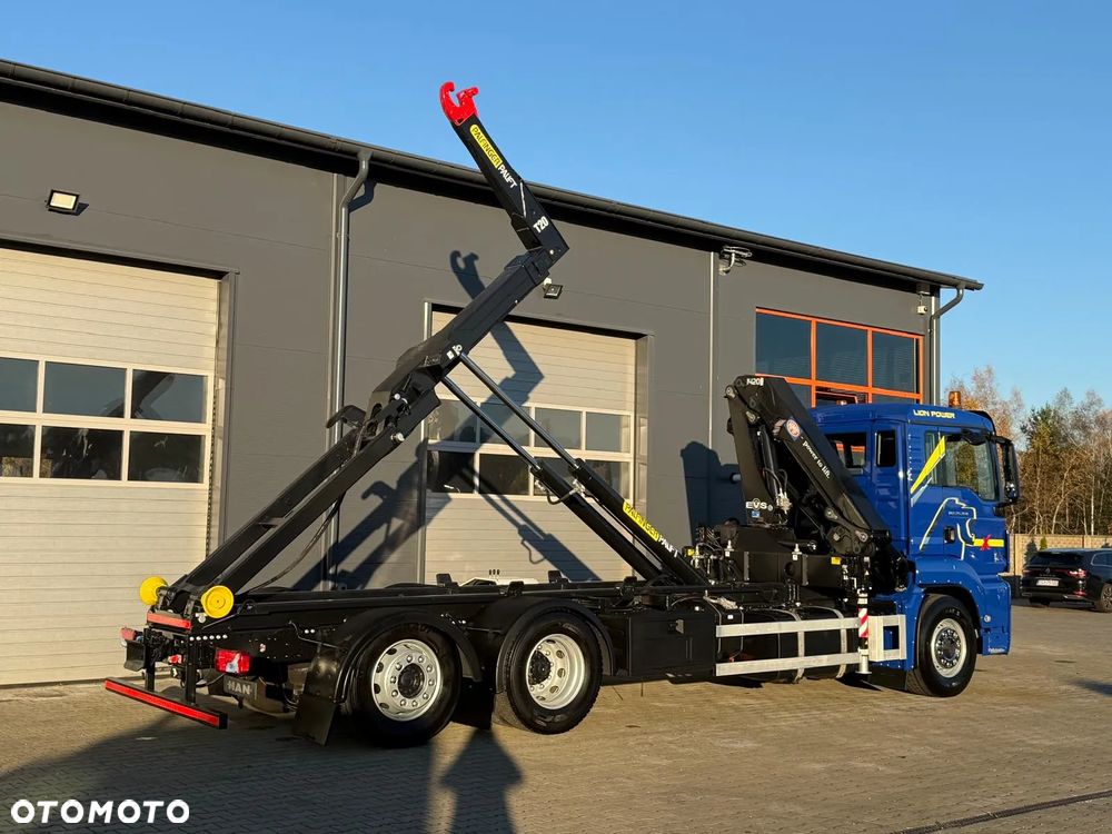 MAN TGS TGX TGM 26.360 // hakowiec // żuraw HMF 1420 K2 // 6x2 kipper crane kran żuraw dźwig - 24