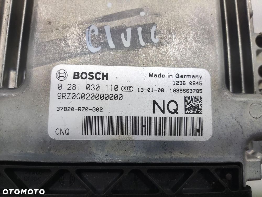 STEROWNIK KOMPUTER SILNIKA HONDA CIVIC IX 1.6 I-DTEC 2011-15 37820-RZ0-G02 - 4
