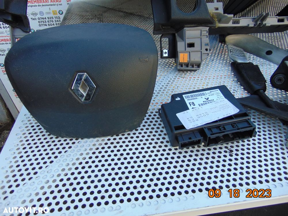 Plansa Bord Renault scenic  an 2009-2016 airbag sofer pasager centuri fata modul airbag-uri dezmembrez - 9