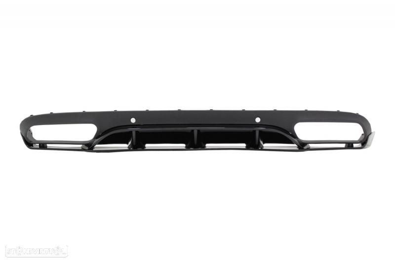 Difusor com Ponteiras Mercedes C C205 A205 (2014 a 2018) Look 63 AMG - 2